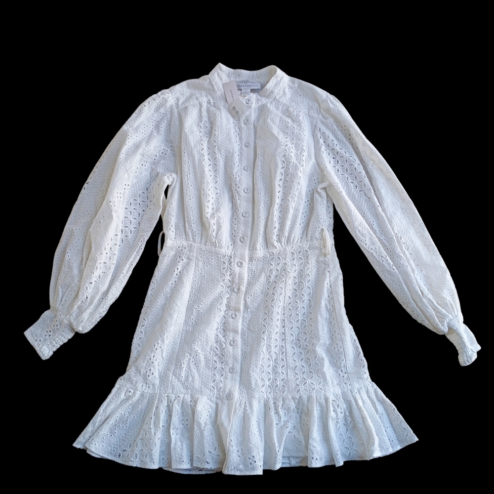 NWT Mare x Anthropologie White Eyelet Women's Dress Size Small - Picture 2 of 8